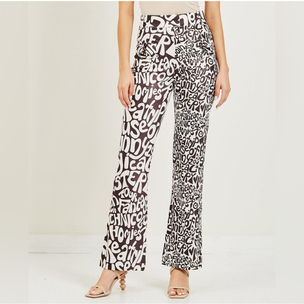 House of Sunny printed Flare Pants ☀️